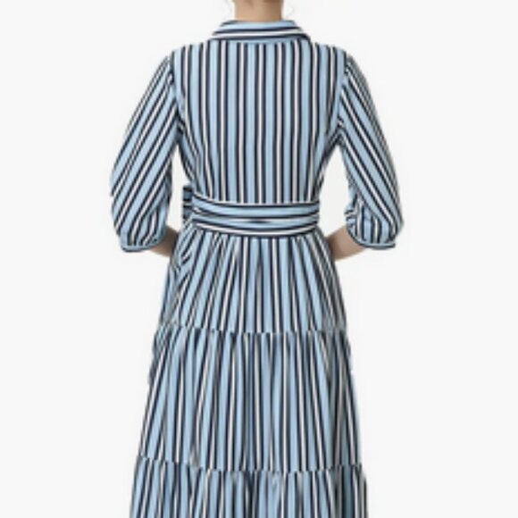 Kimi + Kai Maternity "Ruby" Nursing Maxi Shirt Dress - Picture 3 of 7